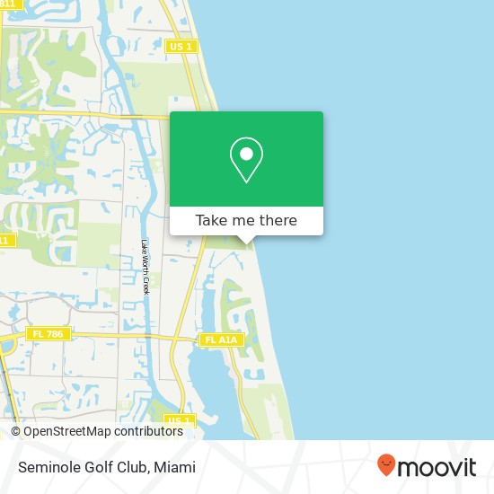 Seminole Golf Club map