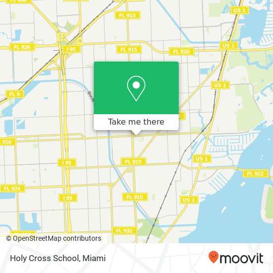 Holy Cross School map