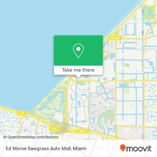 Ed Morse Sawgrass Auto Mall map