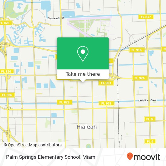 Mapa de Palm Springs Elementary School