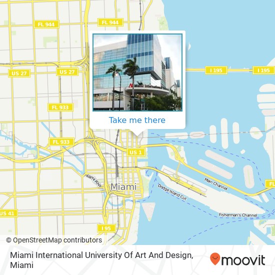 Mapa de Miami International University Of Art And Design