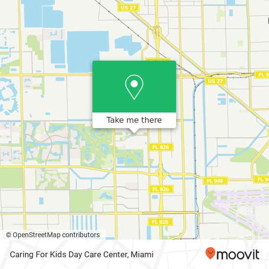 Mapa de Caring For Kids Day Care Center