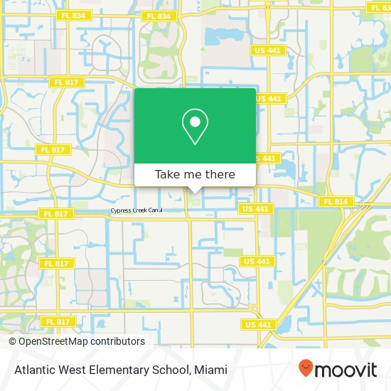 Atlantic West Elementary School map