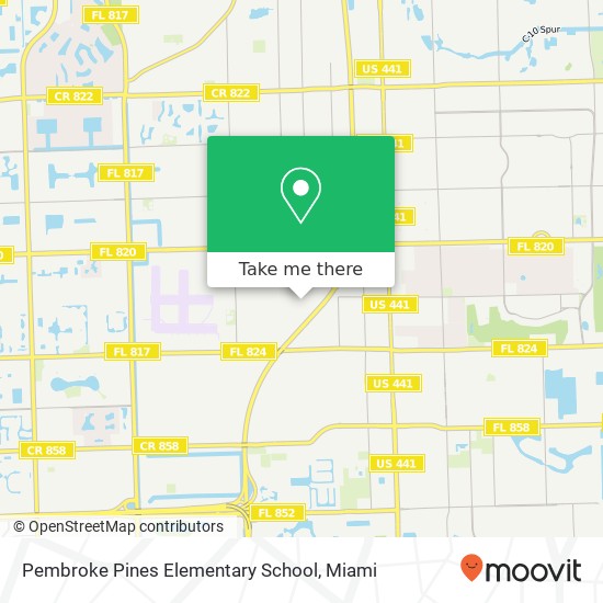 Pembroke Pines Elementary School map