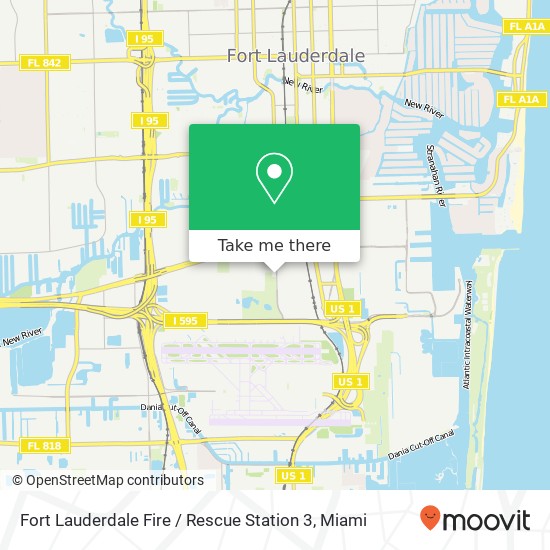 Fort Lauderdale Fire / Rescue Station 3 map