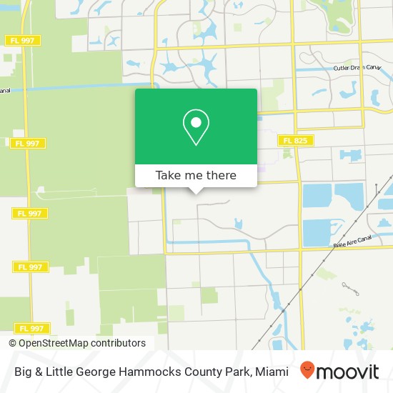 Mapa de Big & Little George Hammocks County Park