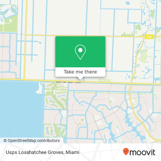 Usps Loxahatchee Groves map