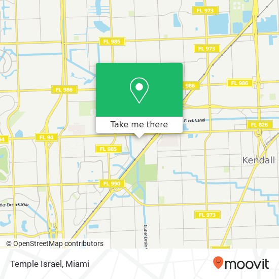 Temple Israel map