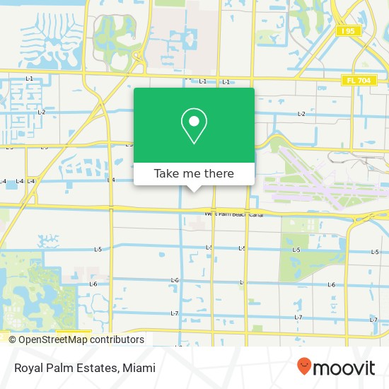 Royal Palm Estates map