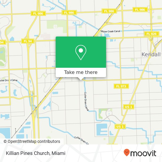 Killian Pines Church map