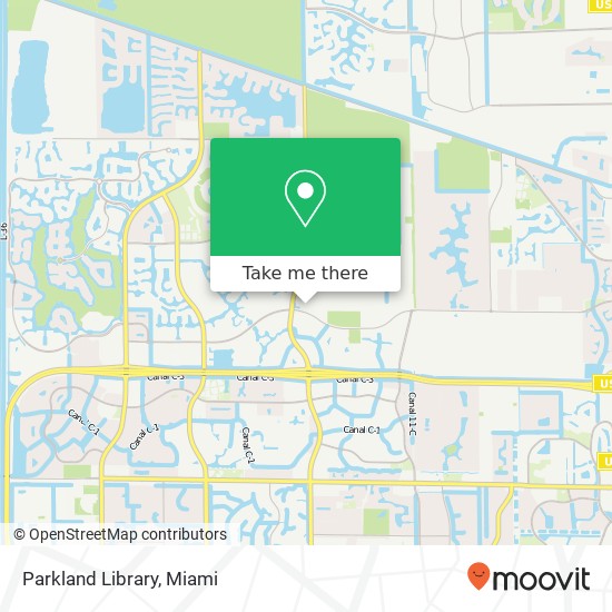 Parkland Library map