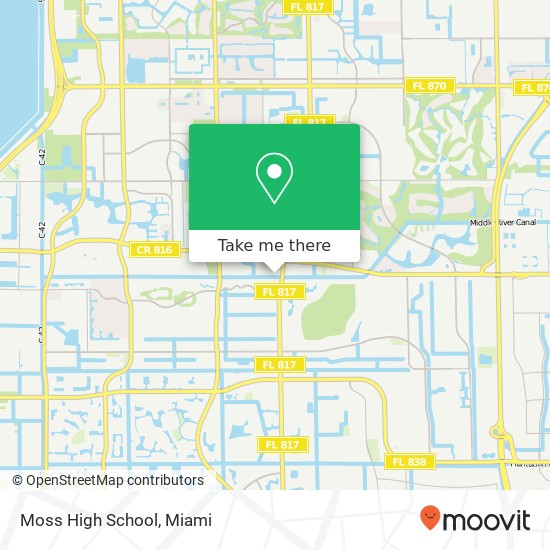 Moss High School map