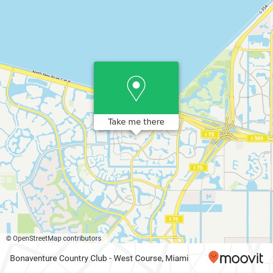 Bonaventure Country Club - West Course map