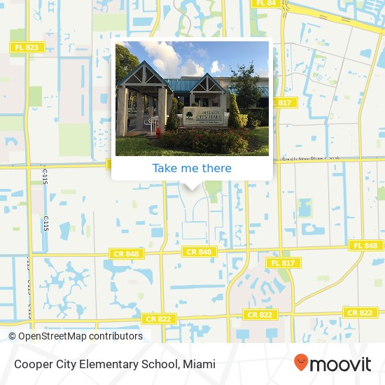Cooper City Elementary School map