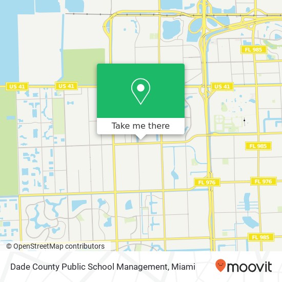 Dade County Public School Management map