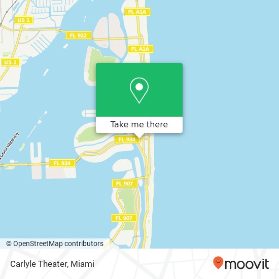 Carlyle Theater map