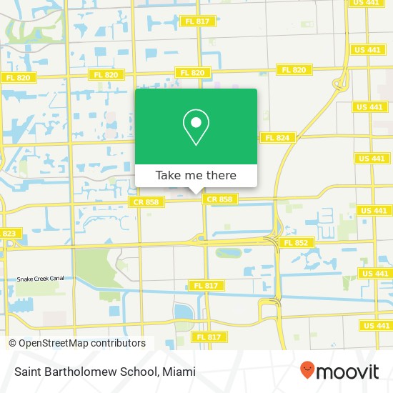 Saint Bartholomew School map
