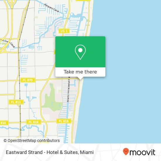 Mapa de Eastward Strand - Hotel & Suites