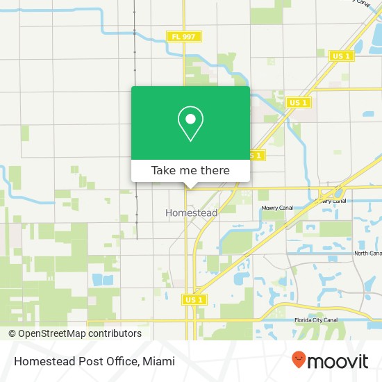 Homestead Post Office map
