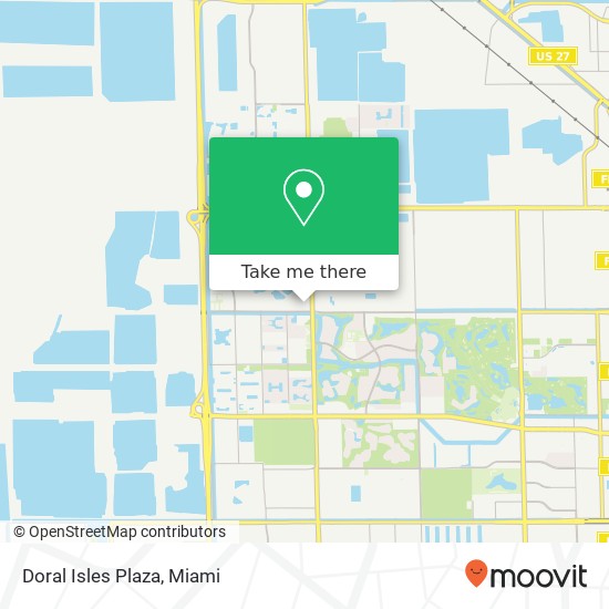 Doral Isles Plaza map