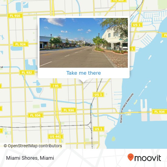 Miami Shores map
