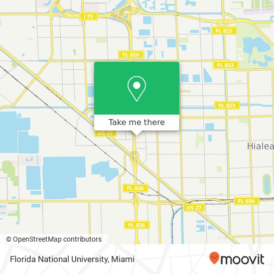 Mapa de Florida National University