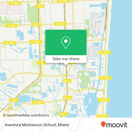 Aventura Montessori School map
