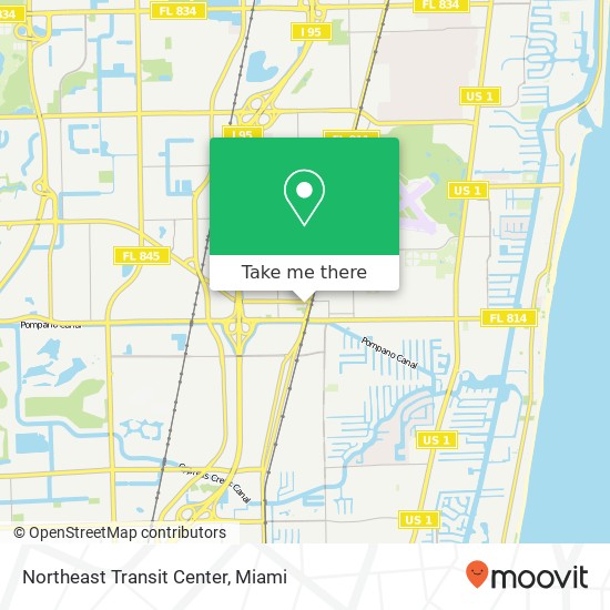 Northeast Transit Center map