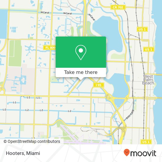 Hooters map