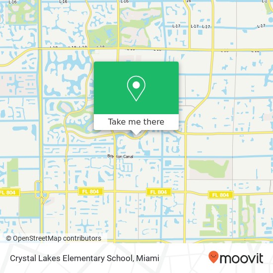 Crystal Lakes Elementary School map