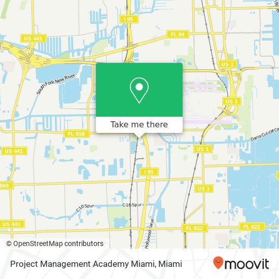 Project Management Academy Miami map