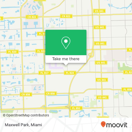Mapa de Maxwell Park