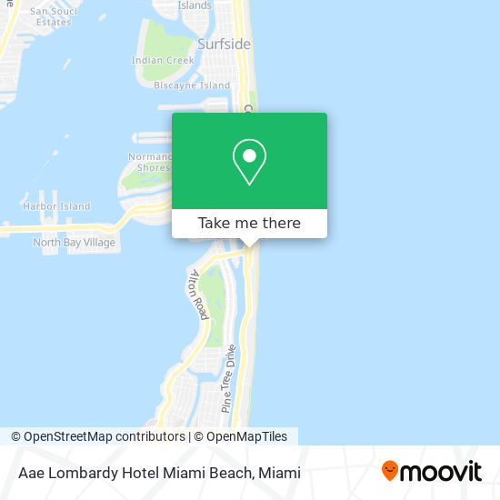 Aae Lombardy Hotel Miami Beach map