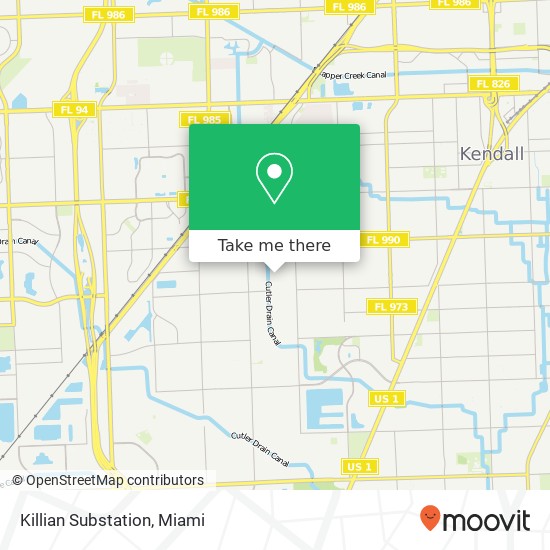 Mapa de Killian Substation