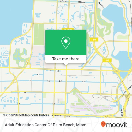 Mapa de Adult Education Center Of Palm Beach
