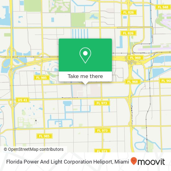 Mapa de Florida Power And Light Corporation Heliport