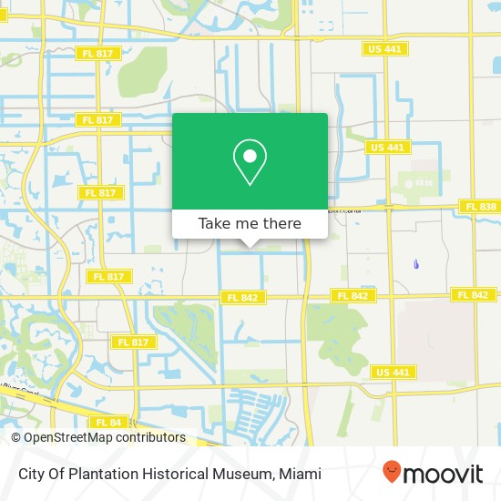 City Of Plantation Historical Museum map