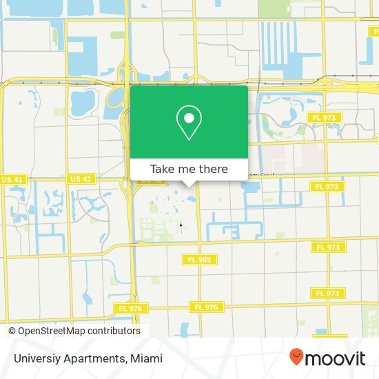 Mapa de Universiy Apartments