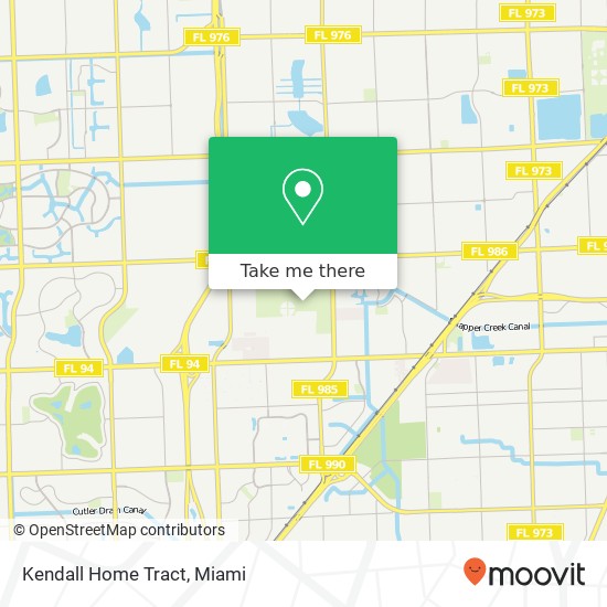 Kendall Home Tract map