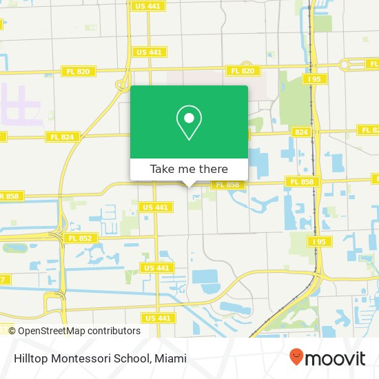 Hilltop Montessori School map