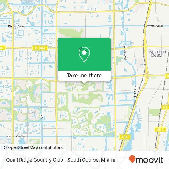 Mapa de Quail Ridge Country Club - South Course