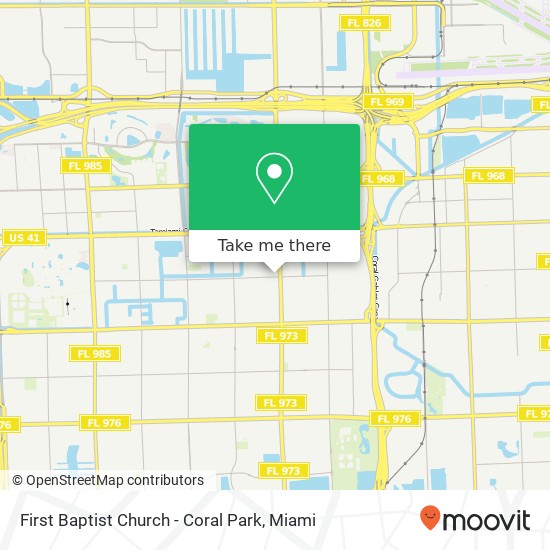 Mapa de First Baptist Church - Coral Park