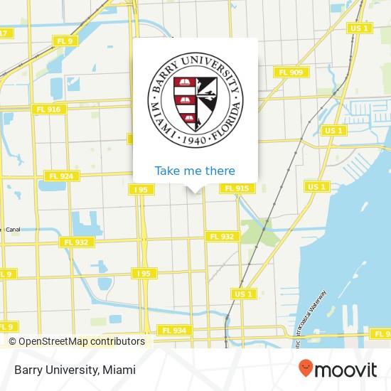 Mapa de Barry University