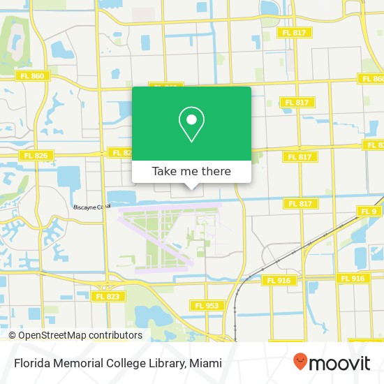 Florida Memorial College Library map