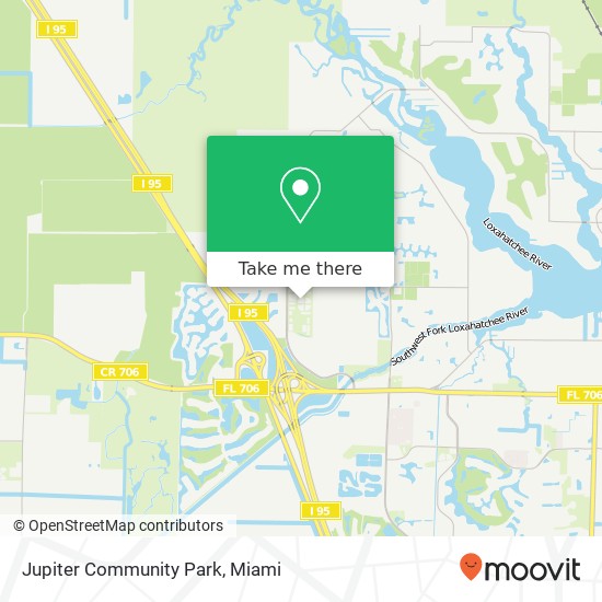 Jupiter Community Park map