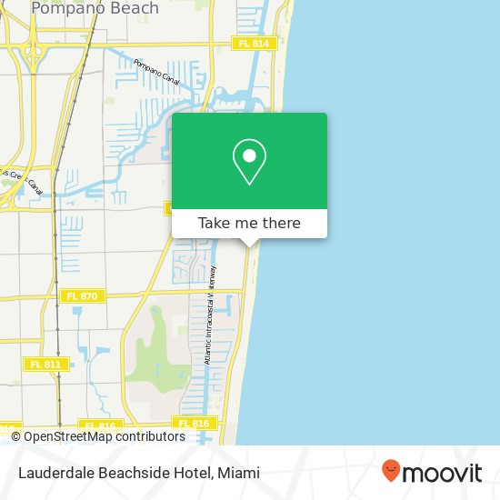 Lauderdale Beachside Hotel map