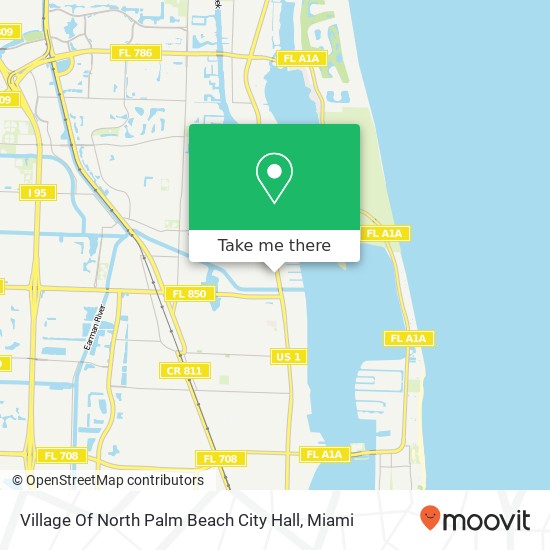 Village Of North Palm Beach City Hall map