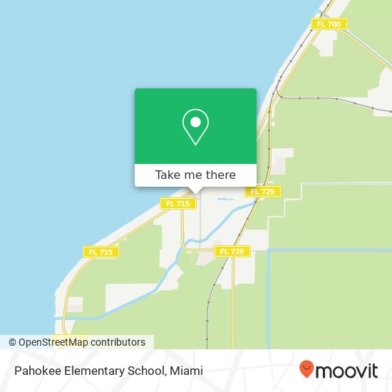 Pahokee Elementary School map