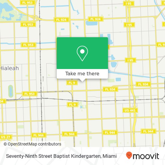 Seventy-Ninth Street Baptist Kindergarten map