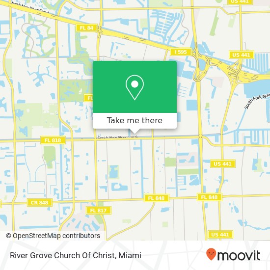 River Grove Church Of Christ map